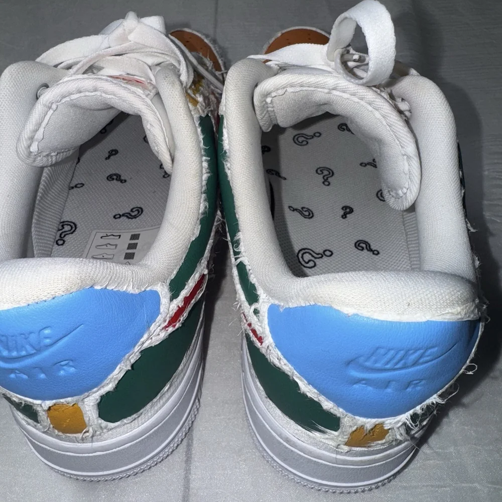 Nike Air Force 1 LX Tear Away White Low Top Womens Sneaker Size 10 CJ1650-101 - Picture 9 of 11